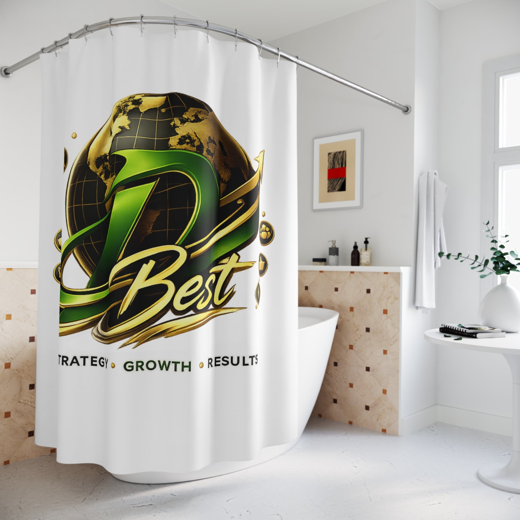 Shower Curtain — DBest Logo Shower Curtain: Strategy • Growth • Results