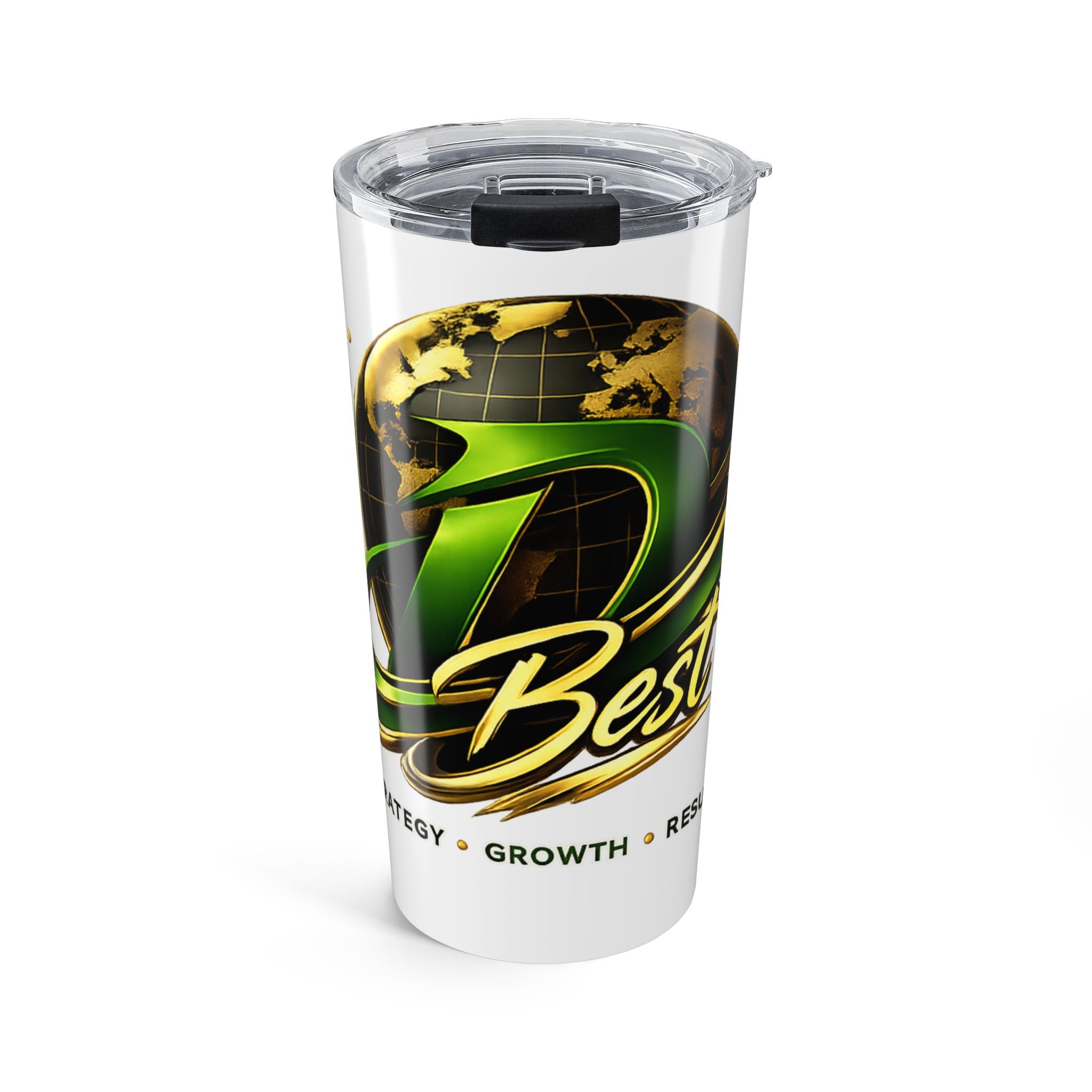 Best Logo Tumbler 20oz | Branded Energy Growth Stainless Steel Tumbler