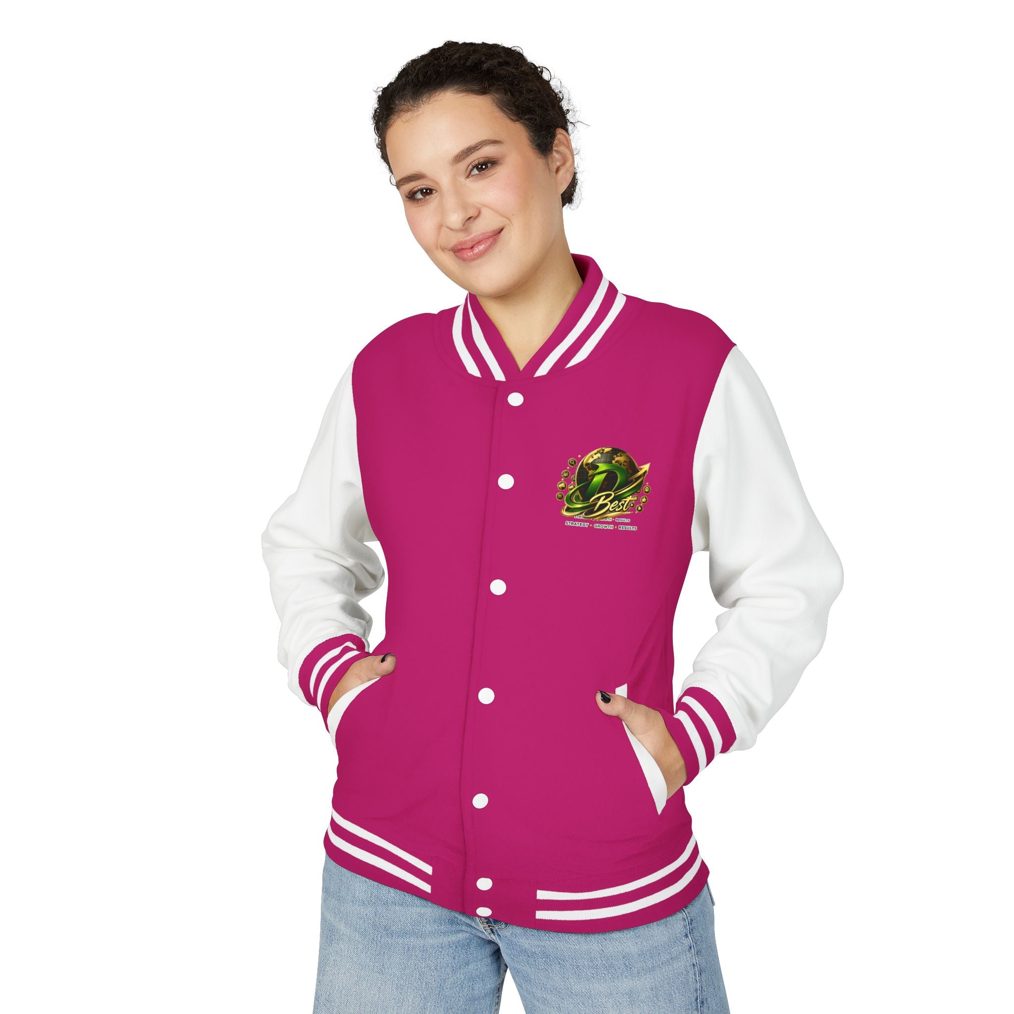 Letterman Jacket — Green Dragon Crest Varsity Jacket