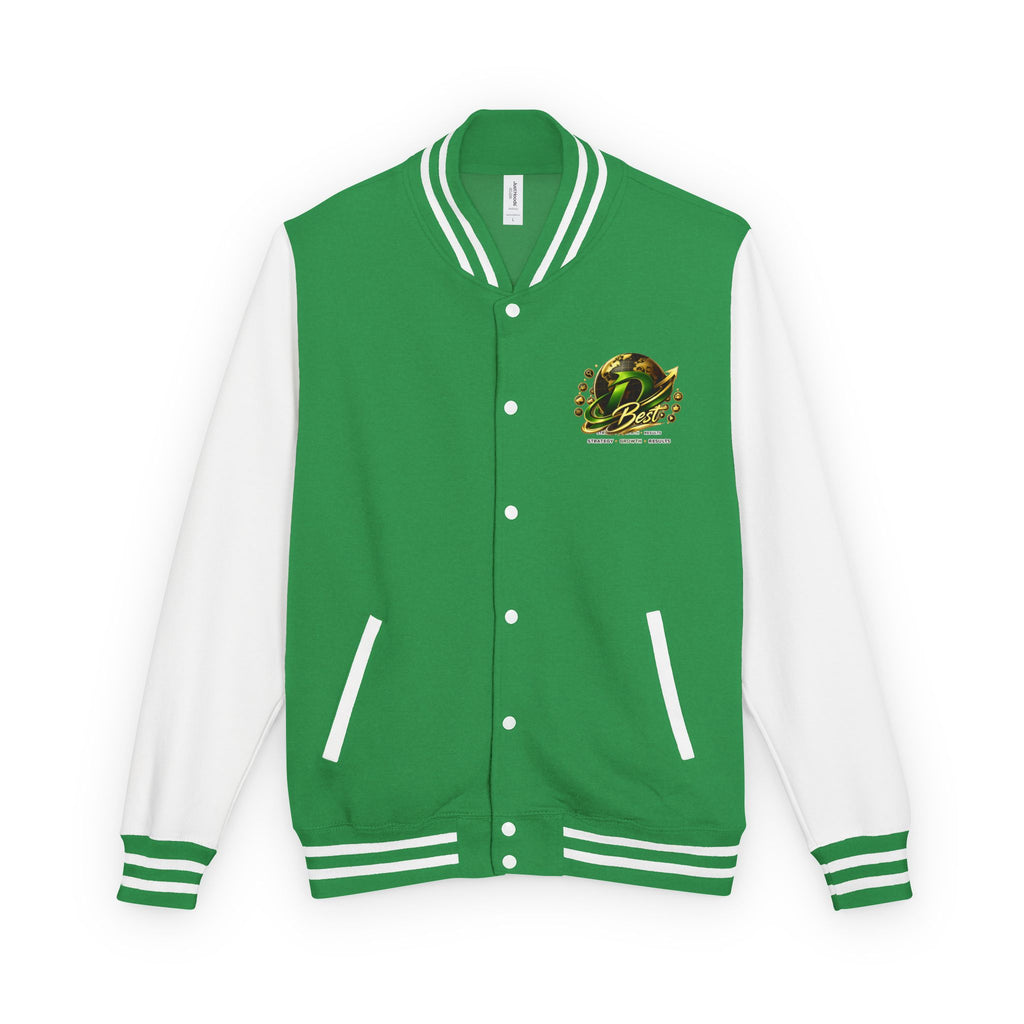 Letterman Jacket — Green Dragon Crest Varsity Jacket