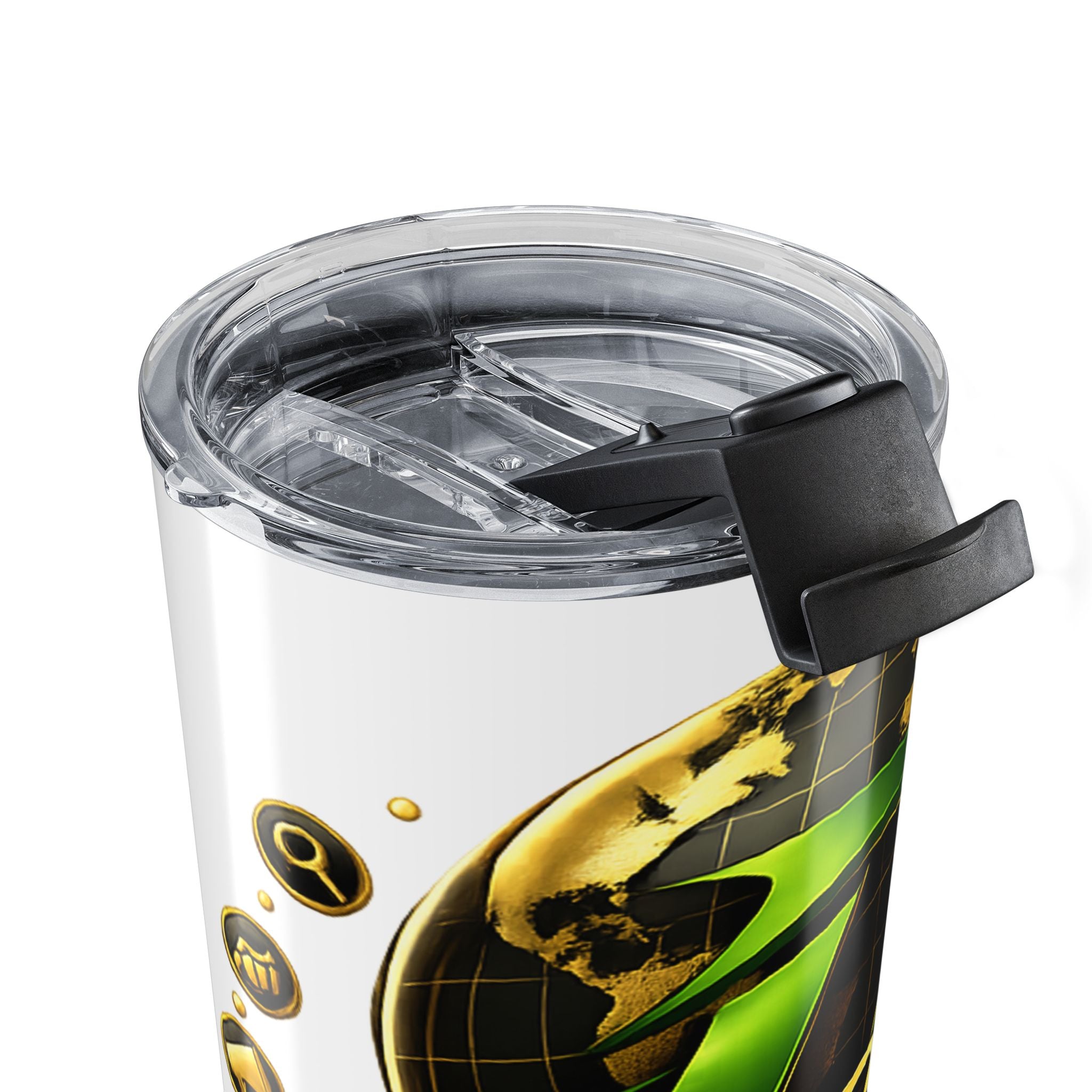 Best Logo Tumbler 20oz | Branded Energy Growth Stainless Steel Tumbler