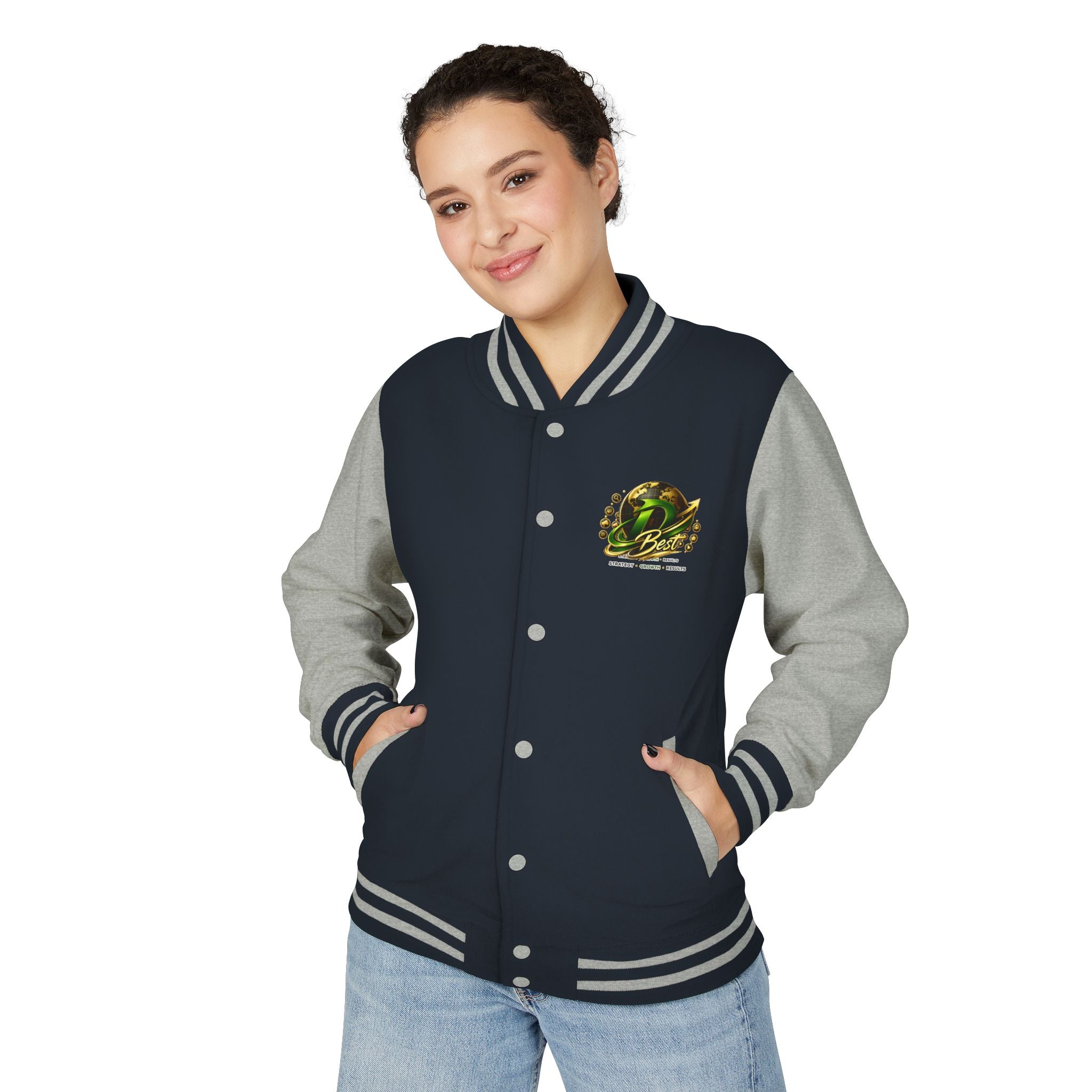 Letterman Jacket — Green Dragon Crest Varsity Jacket