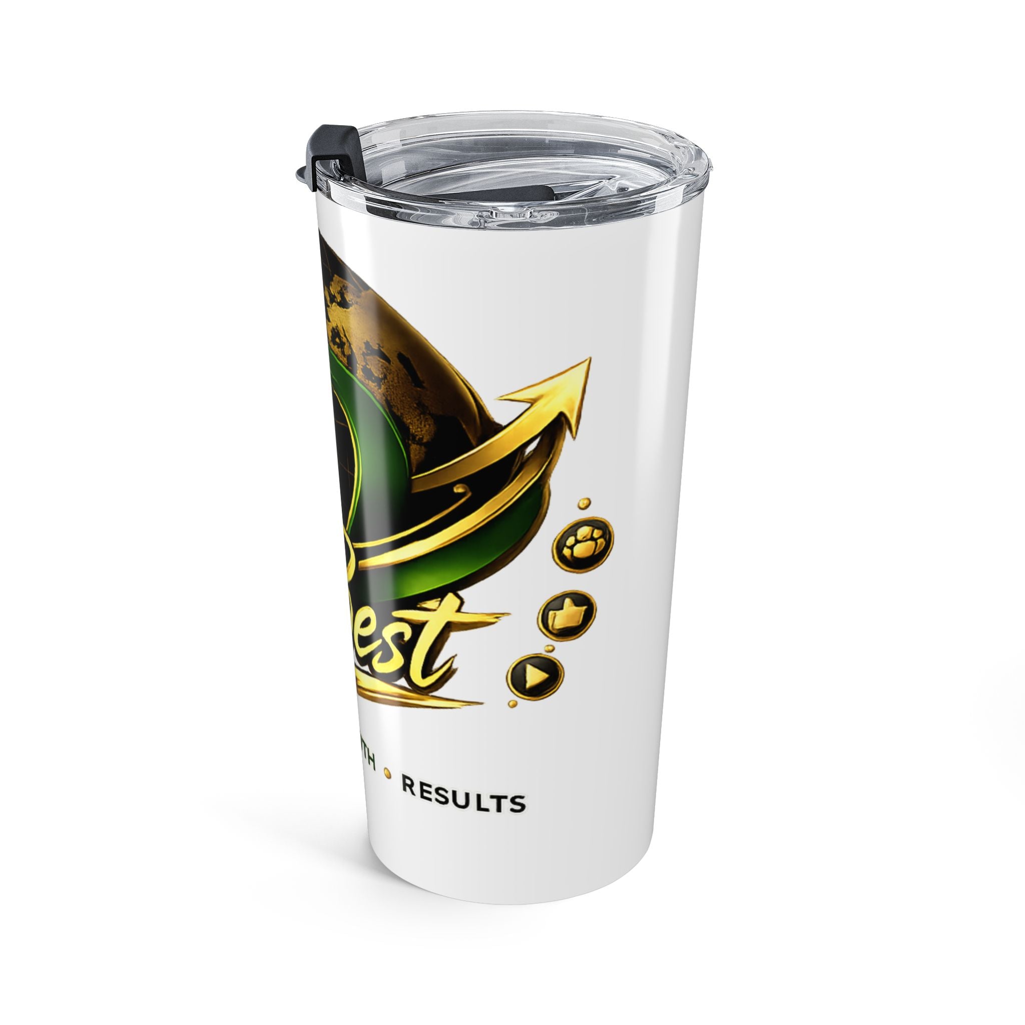 Best Logo Tumbler 20oz | Branded Energy Growth Stainless Steel Tumbler