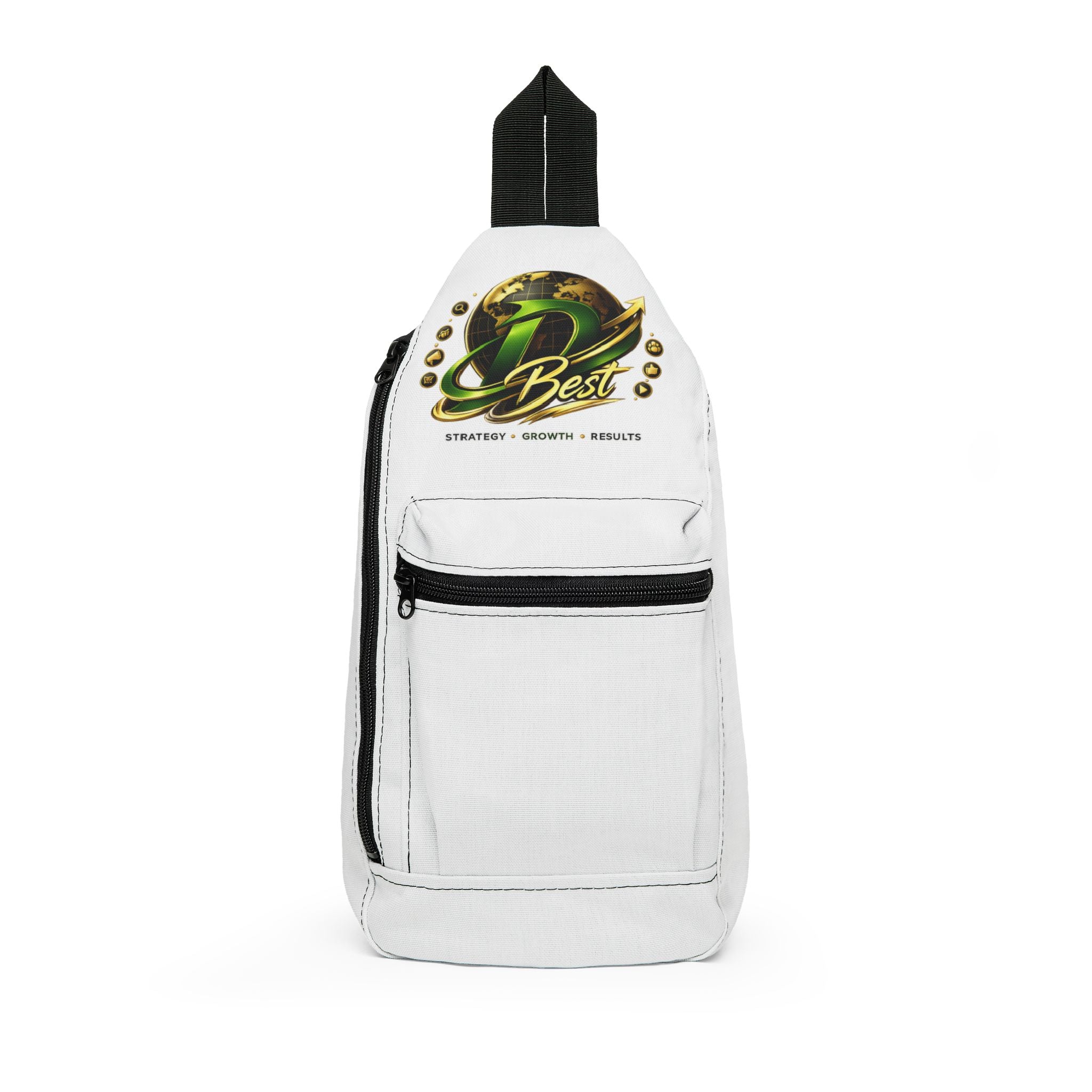 Sling Bag - 'Best' Globe Logo Crossbody Sling Backpack for Travel & Everyday