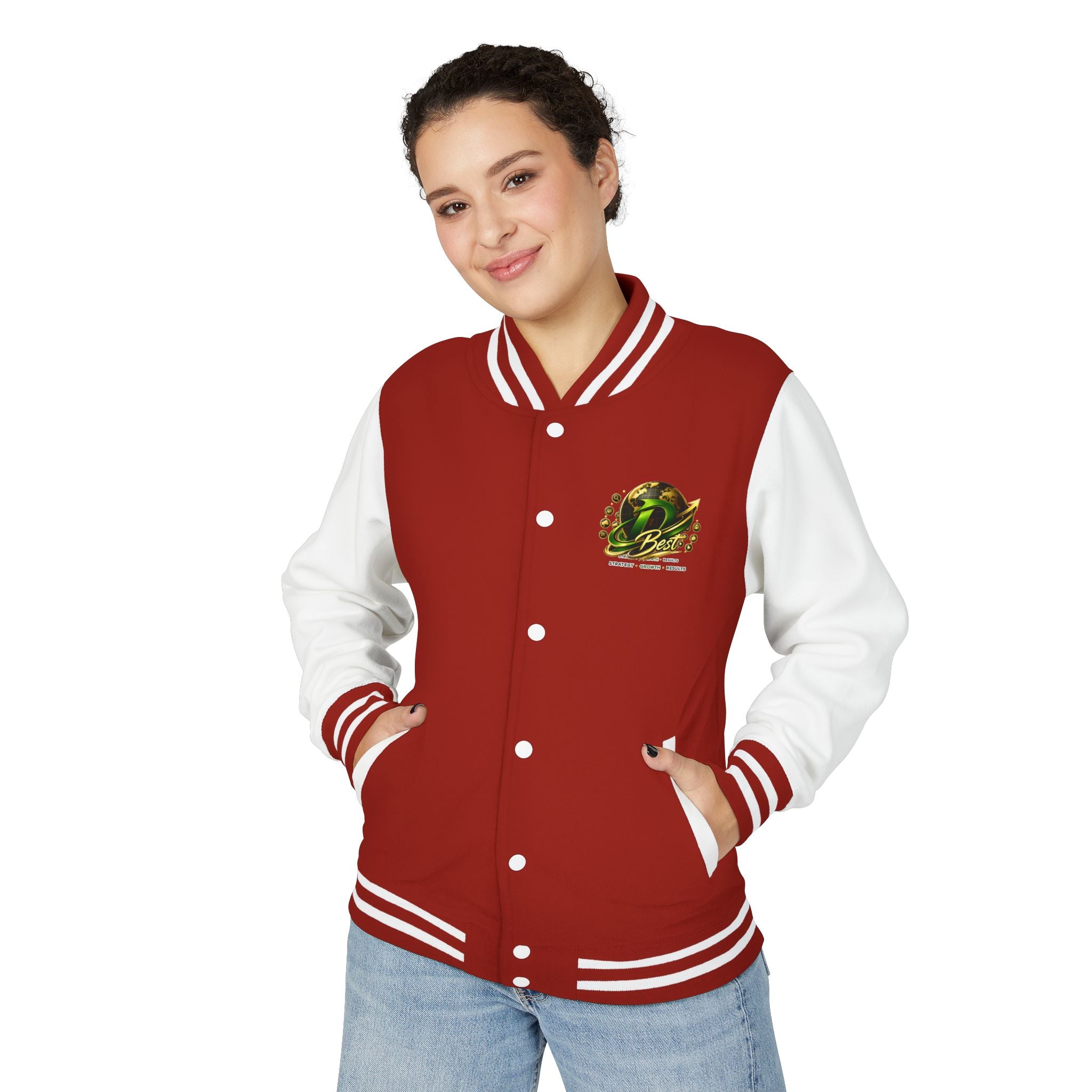 Letterman Jacket — Green Dragon Crest Varsity Jacket