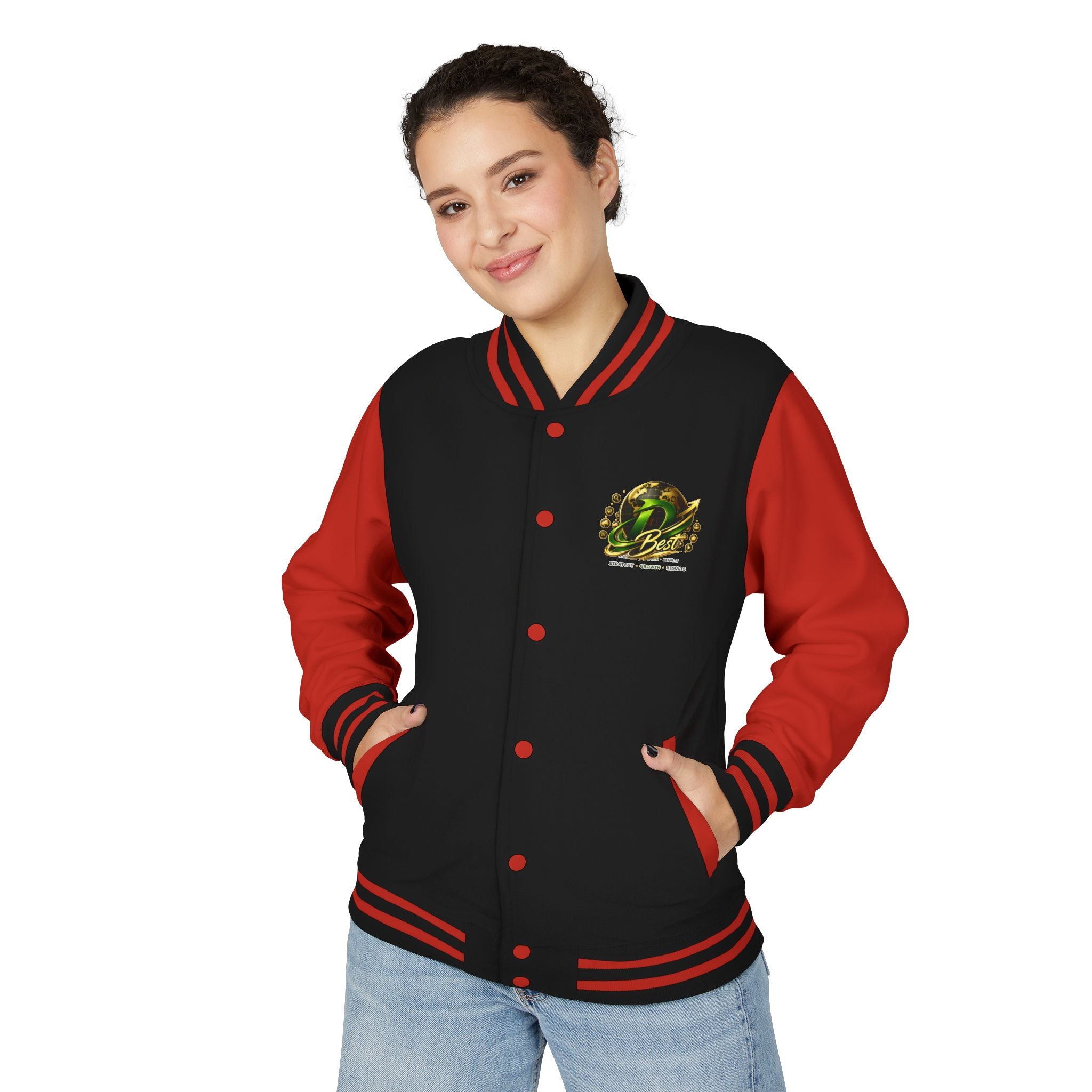 Letterman Jacket — Green Dragon Crest Varsity Jacket