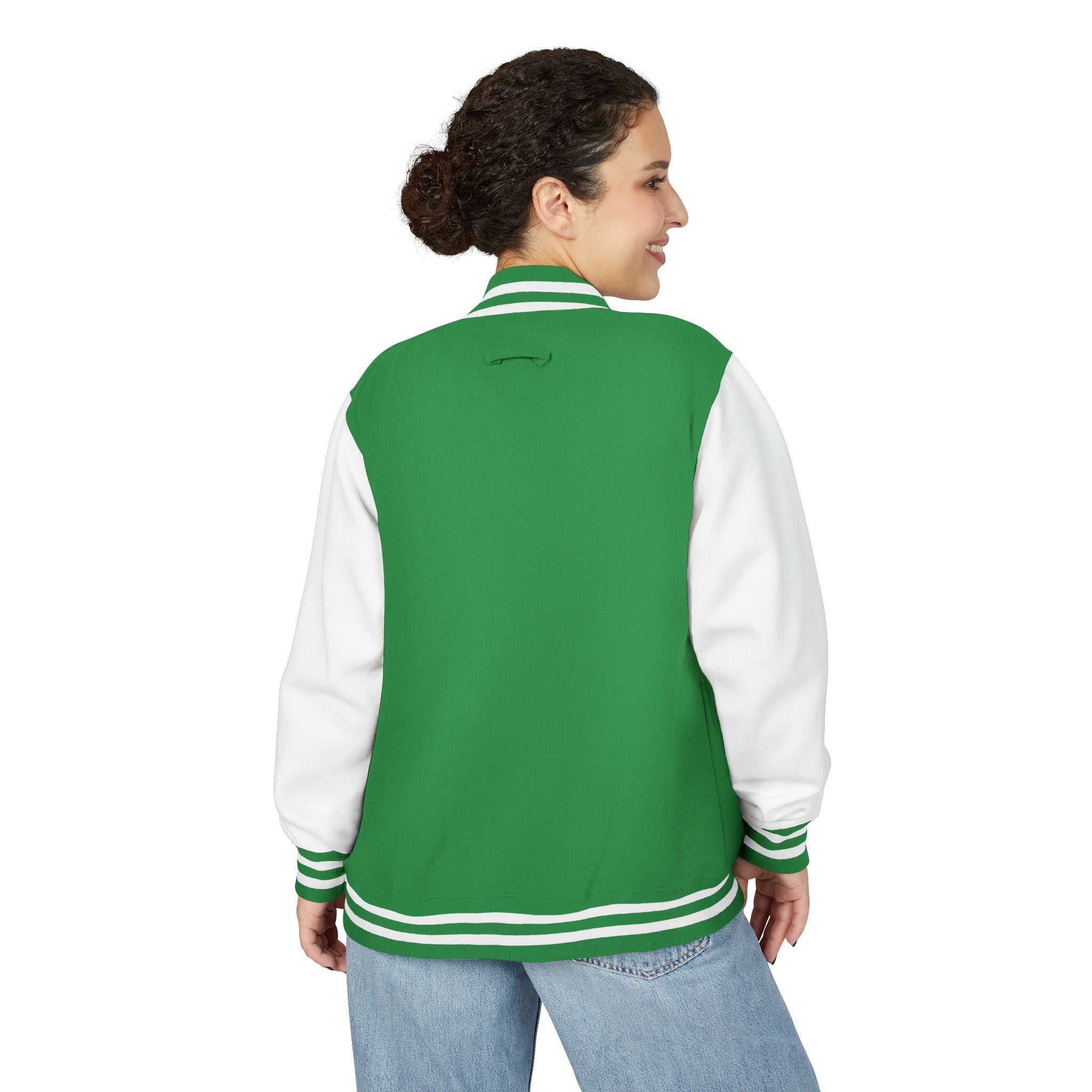 Letterman Jacket — Green Dragon Crest Varsity Jacket