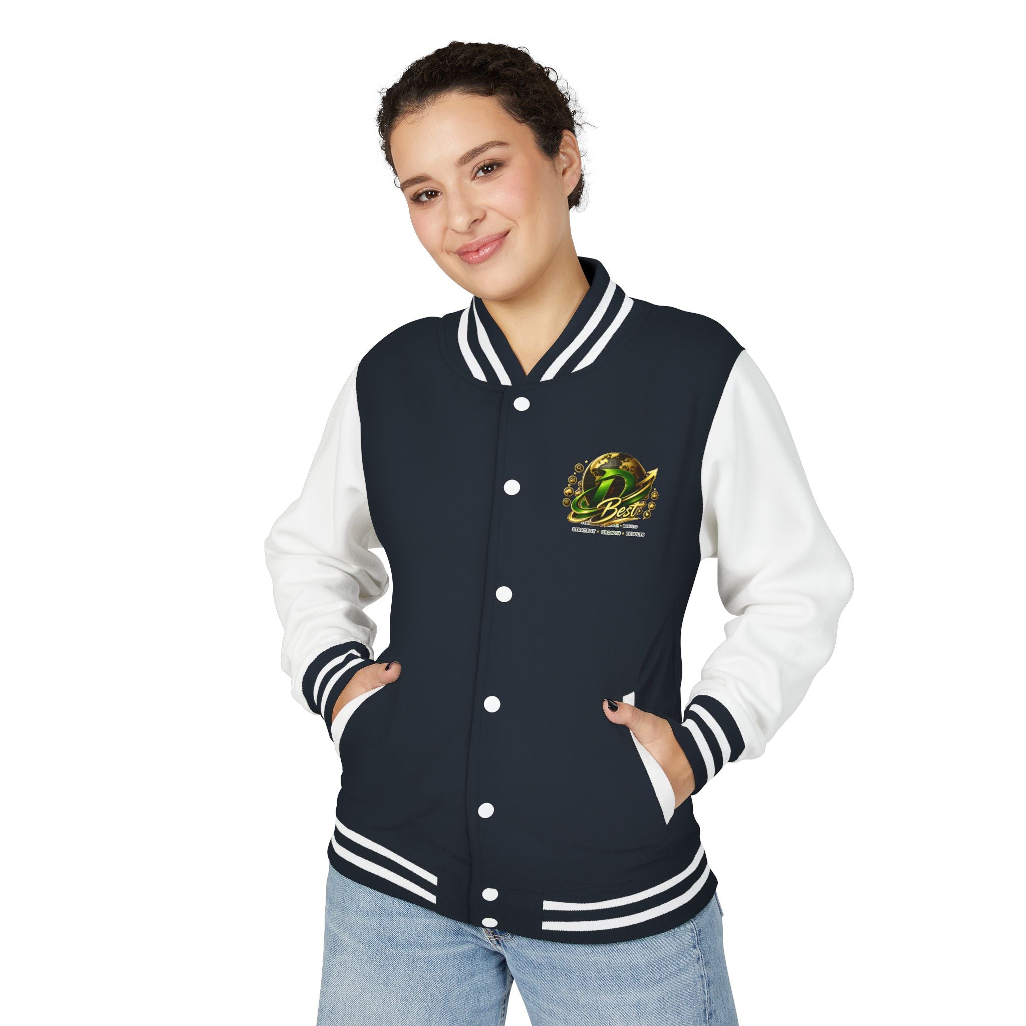 Letterman Jacket — Green Dragon Crest Varsity Jacket