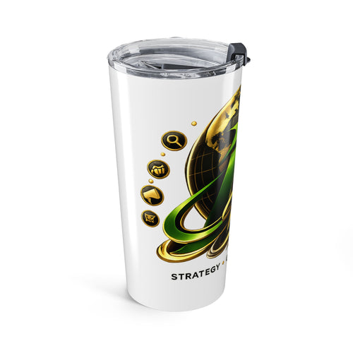 Best Logo Tumbler 20oz | Branded Energy Growth Stainless Steel Tumbler